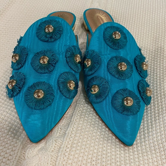 COPY - Aquazzura aqua mules - Picture 5 of 7